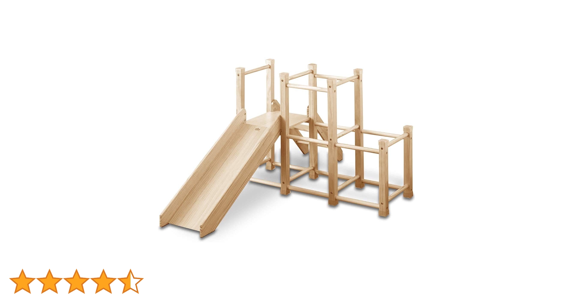 Amazon | RiZKiZ 木製 ジャングルジム 耐荷重50kg すべり台 階段付